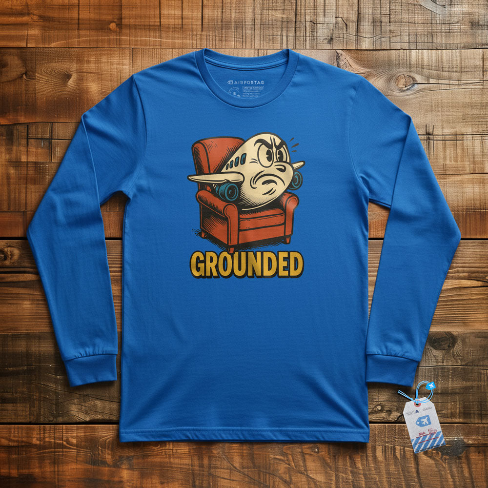 Grounded Plane - Long Sleeve T-Shirt
