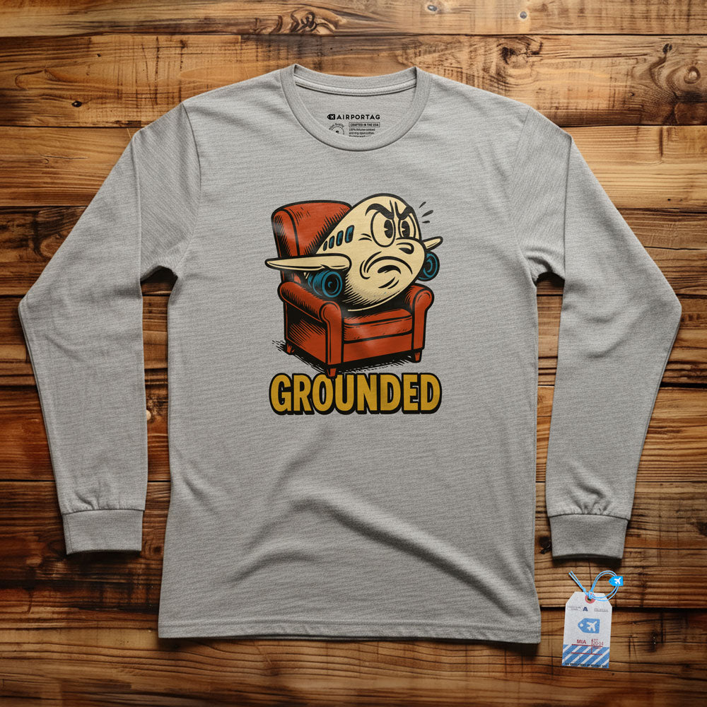 Grounded Plane - Long Sleeve T-Shirt