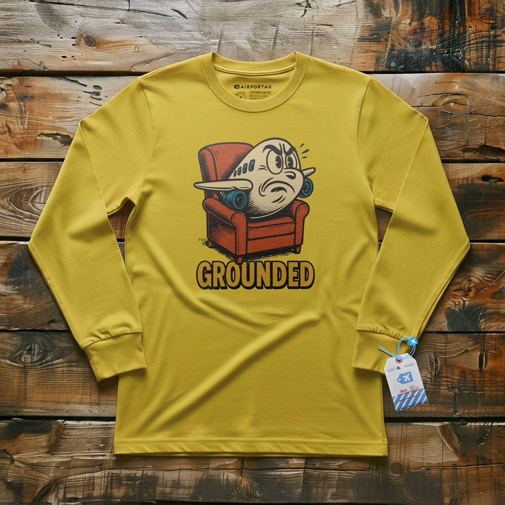 Grounded Plane - Long Sleeve T-Shirt