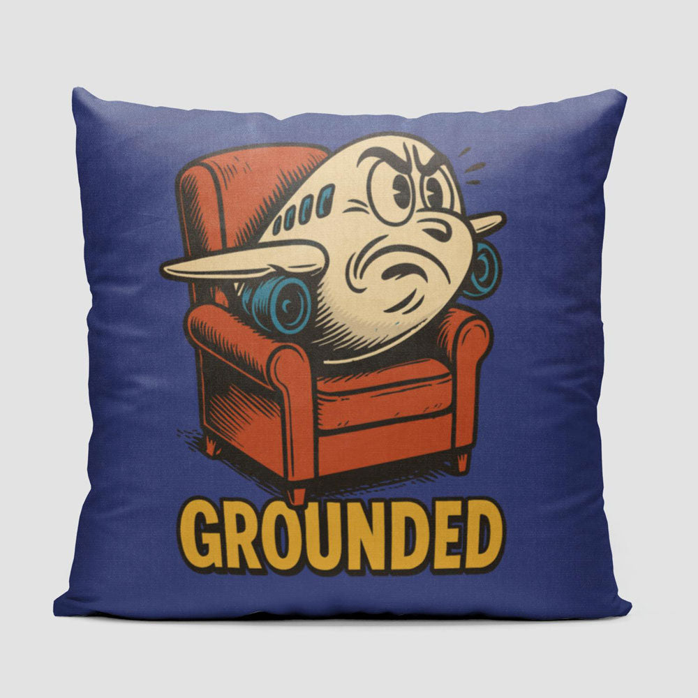 Grounded Plane - Throw Pillow