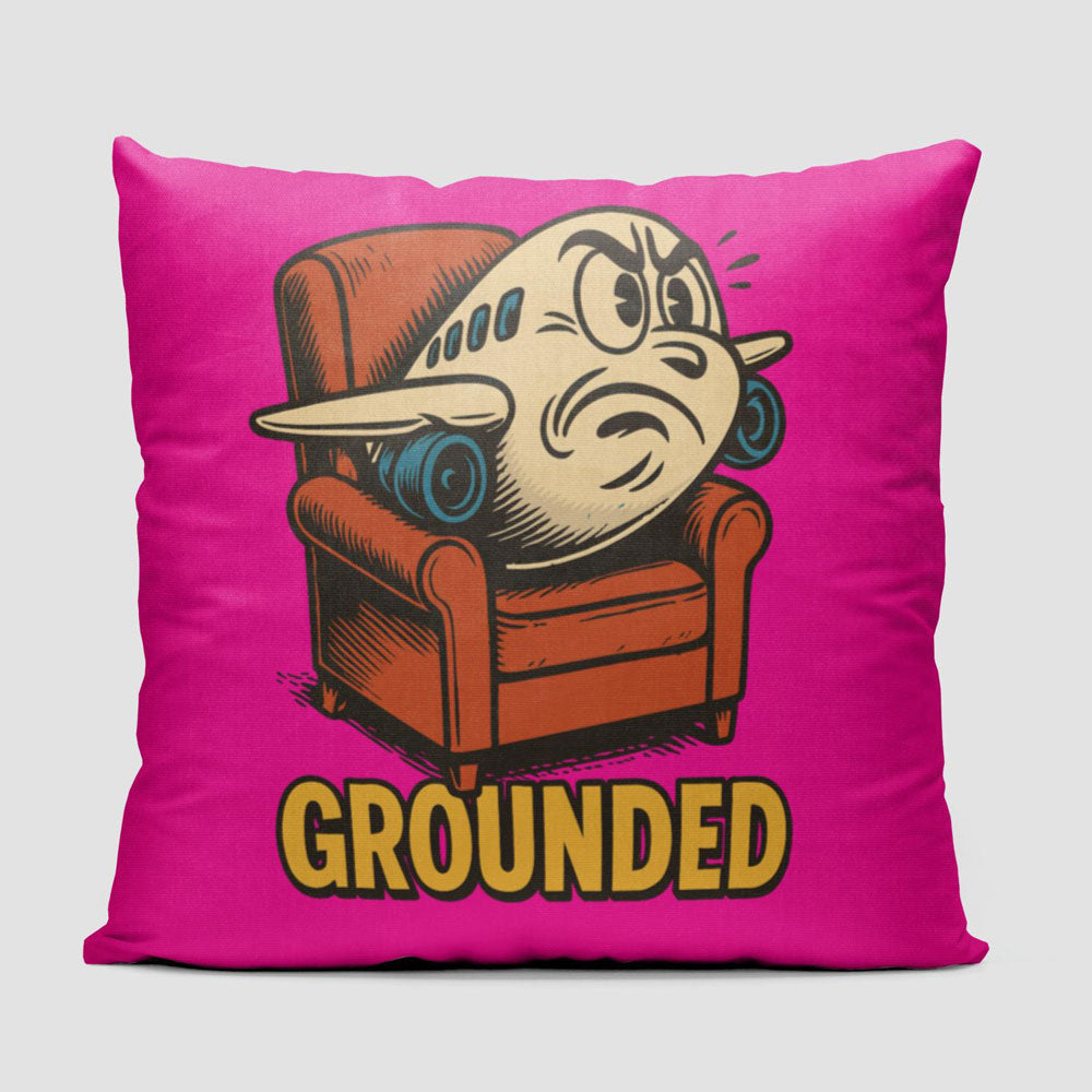 Grounded Plane - Throw Pillow