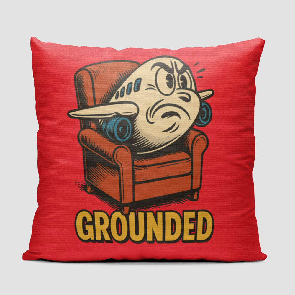 Grounded Plane - Throw Pillow