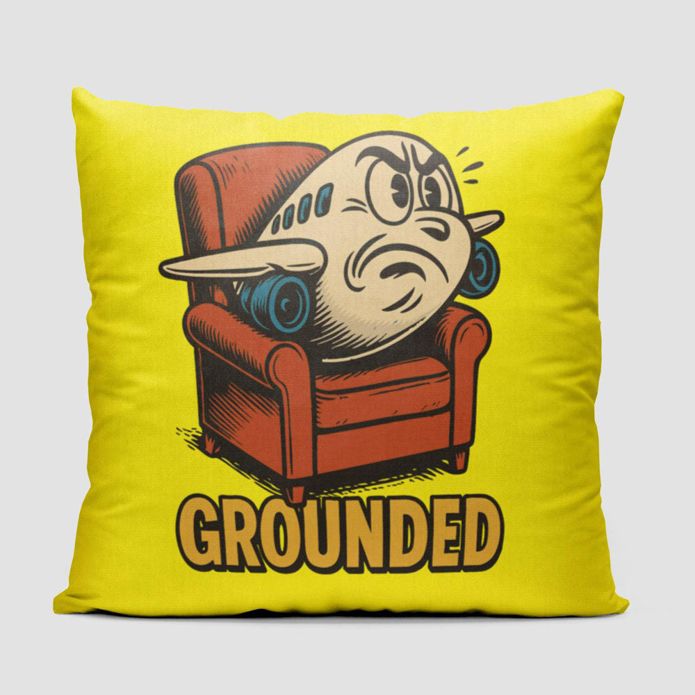 Grounded Plane - Throw Pillow