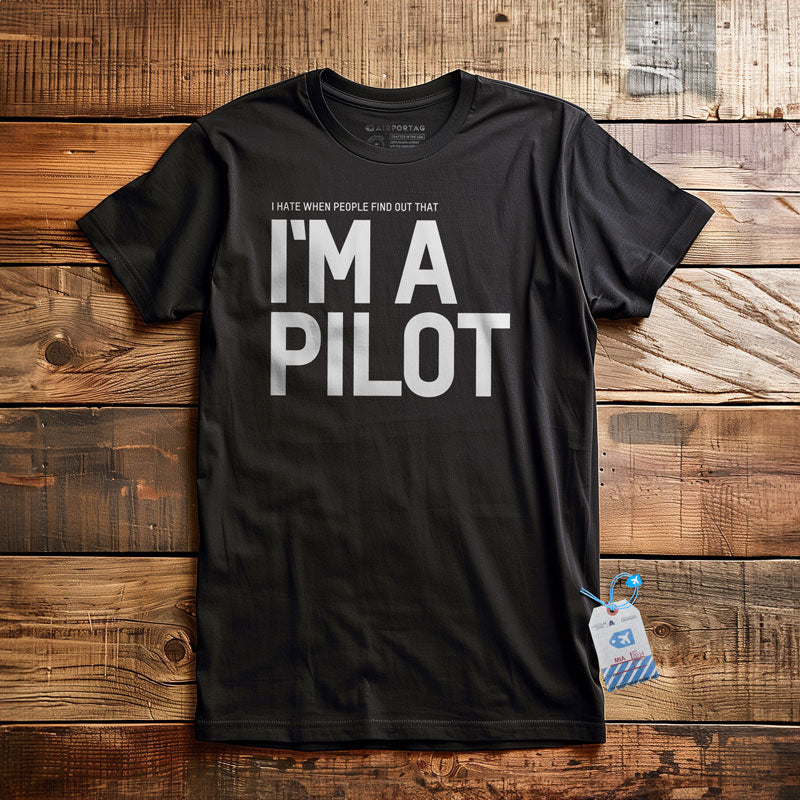 I Hate When People Find Out That I'm A Pilot - T-Shirt