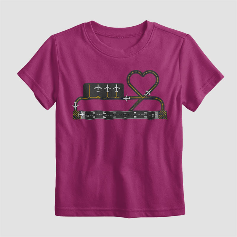 Heart Taxiway - Kids T-Shirt