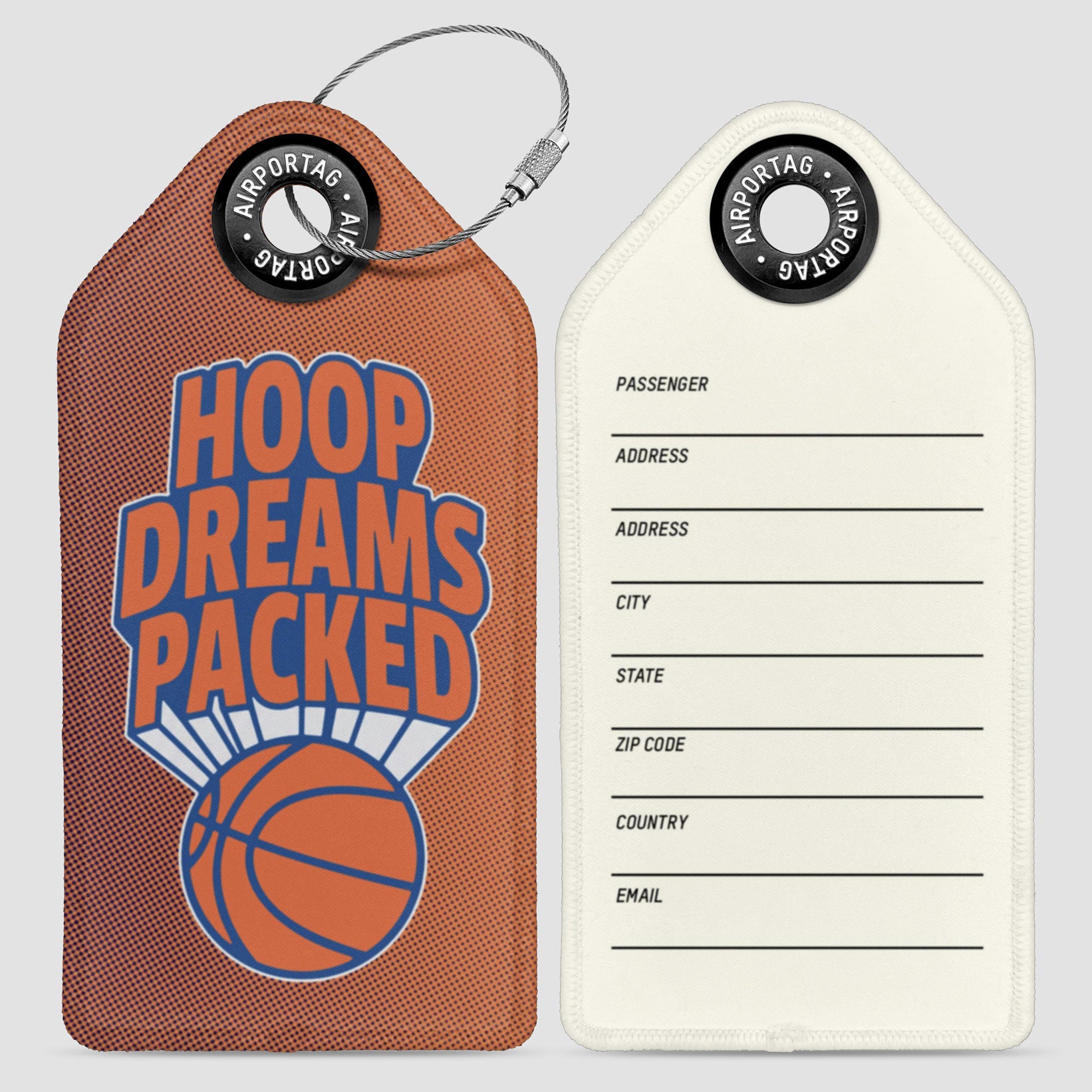 Hoop Dreams Packed - Luggage Tag