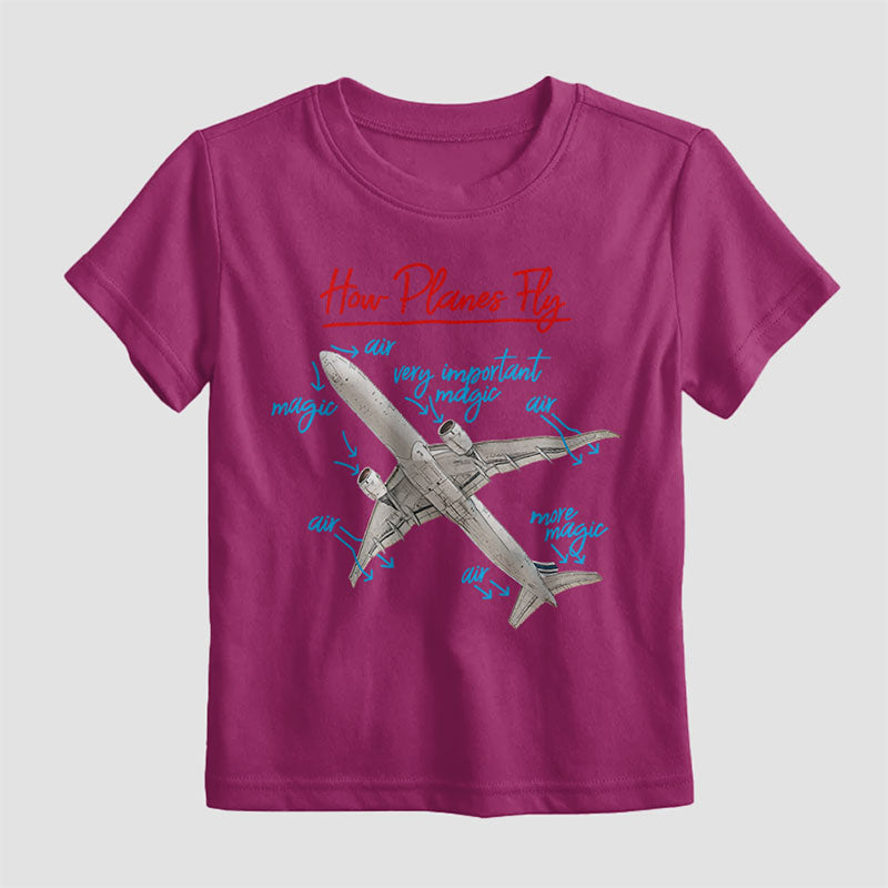 Comment les avions volent - T-shirt pour enfants