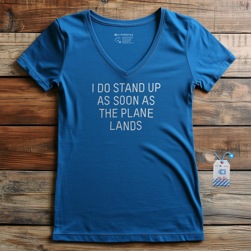 I Do Stand Up - Women's V-Neck T-Shirt