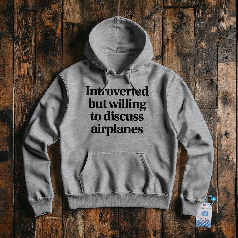 Introverted Discuss Airplanes - Pullover Hoodie