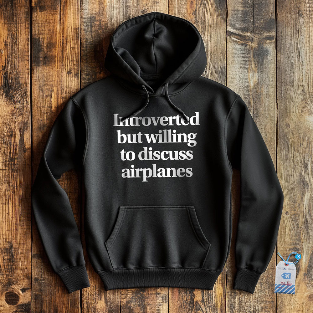 Introverted Discuss Airplanes - Pullover Hoodie