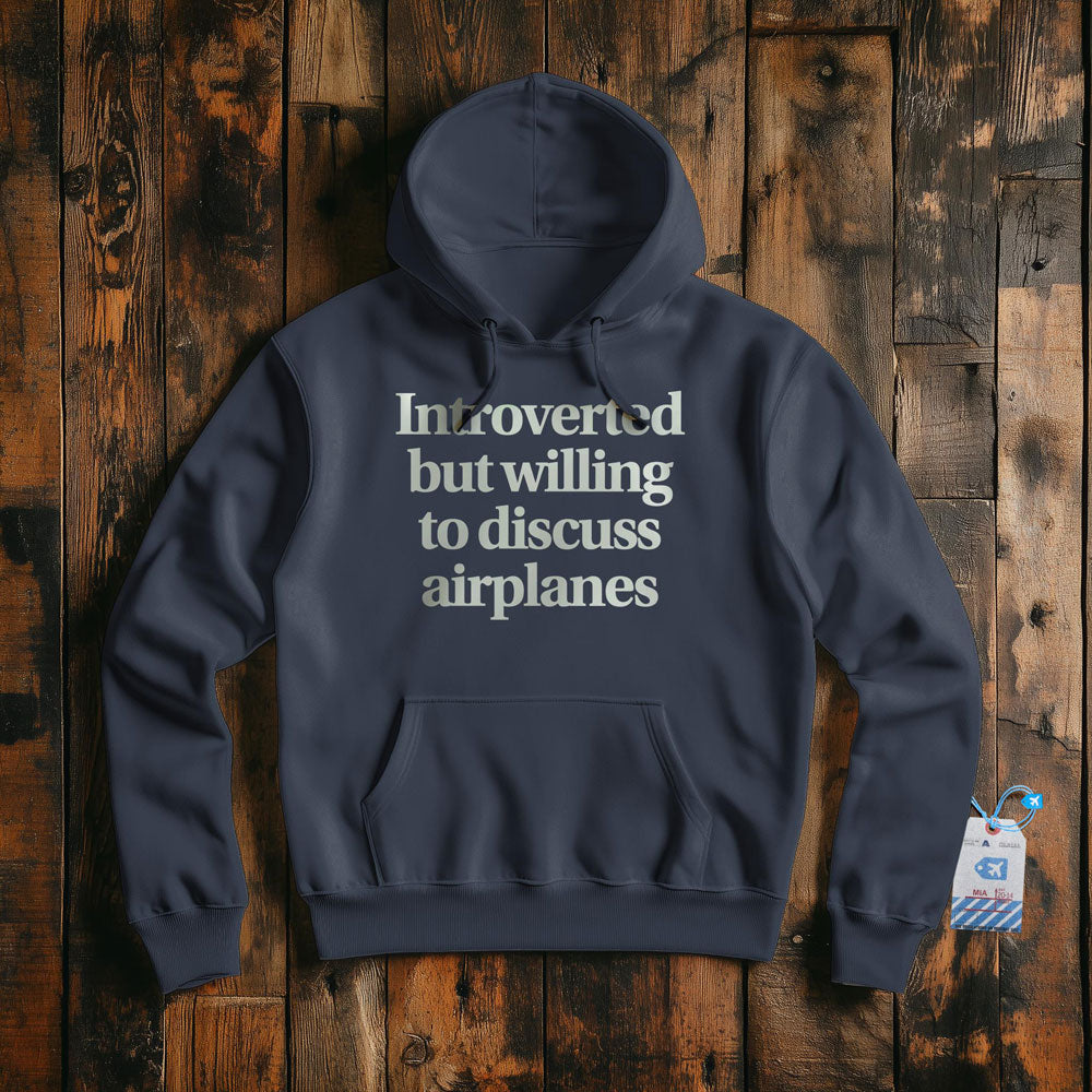 Introverted Discuss Airplanes - Pullover Hoodie