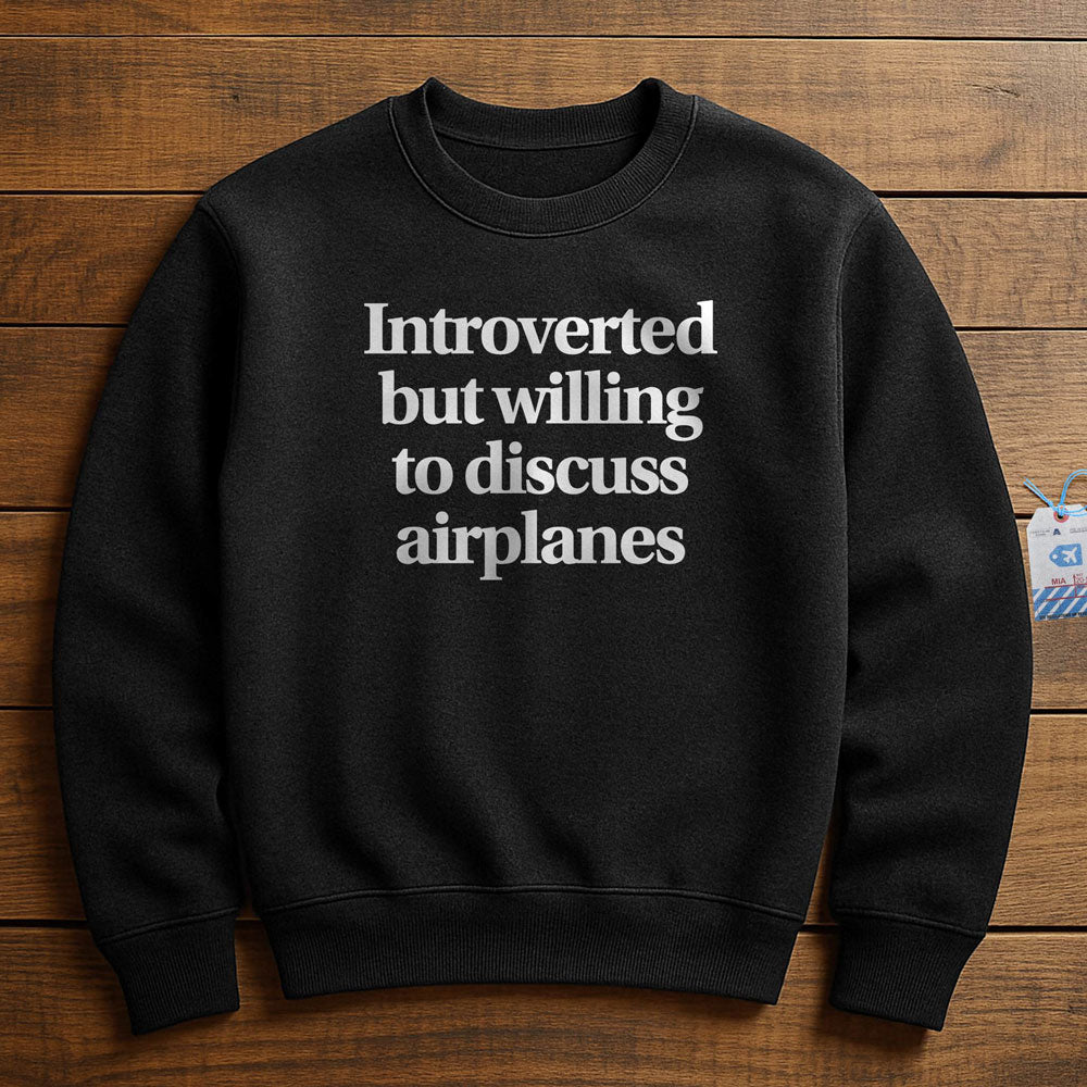 Introverted Discuss Airplanes - Sweatshirt