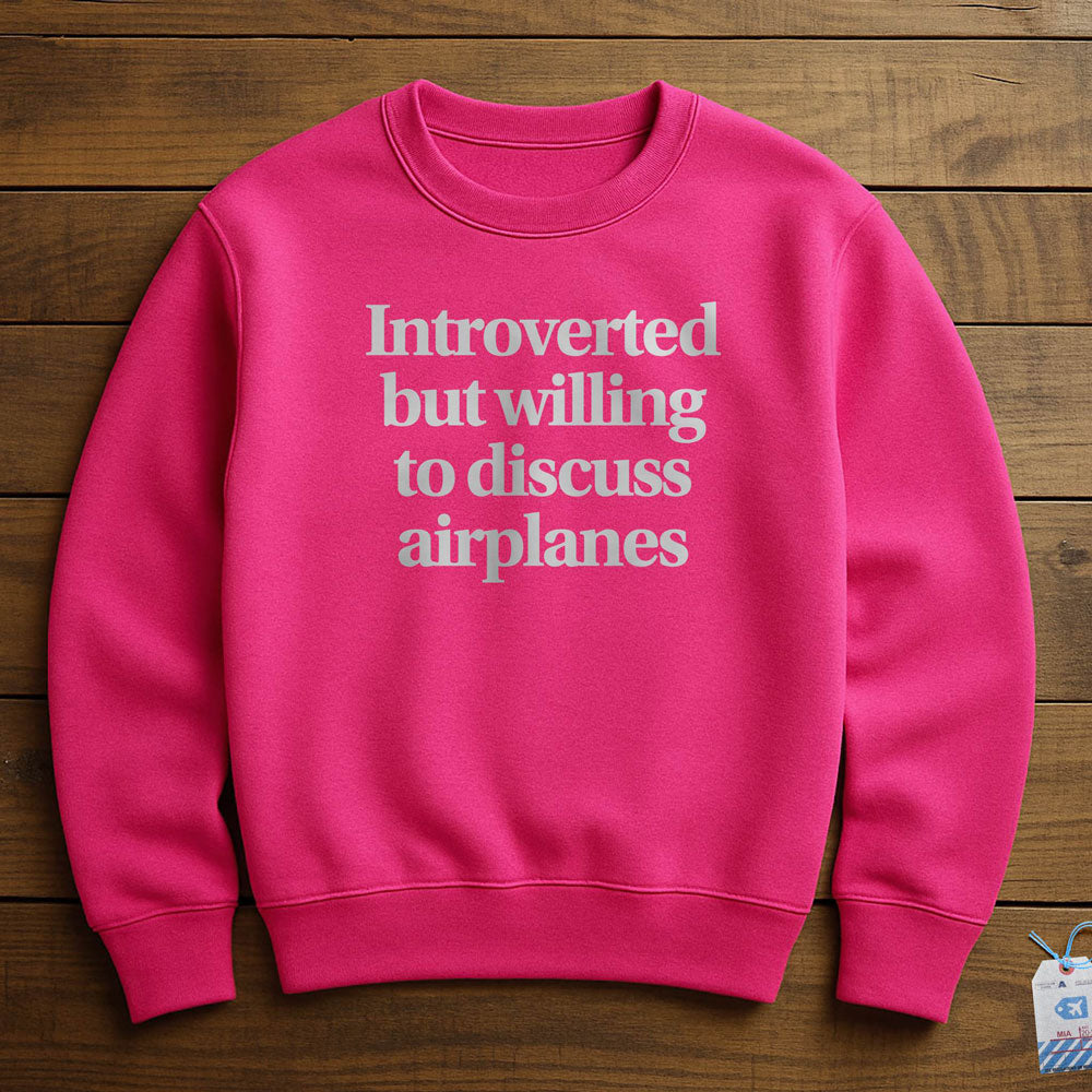 Introverted Discuss Airplanes - Sweatshirt