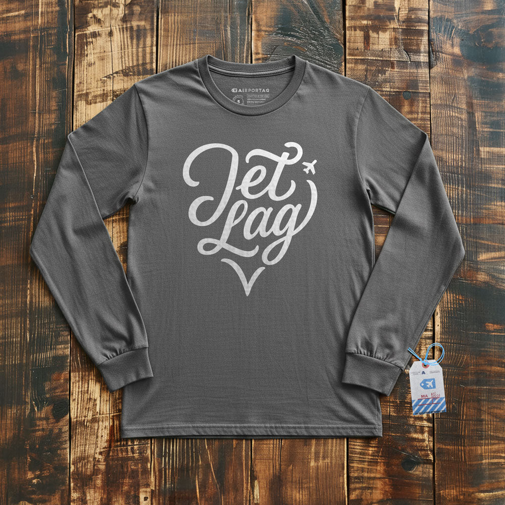 Jet Lag Heart - Long Sleeve T-Shirt