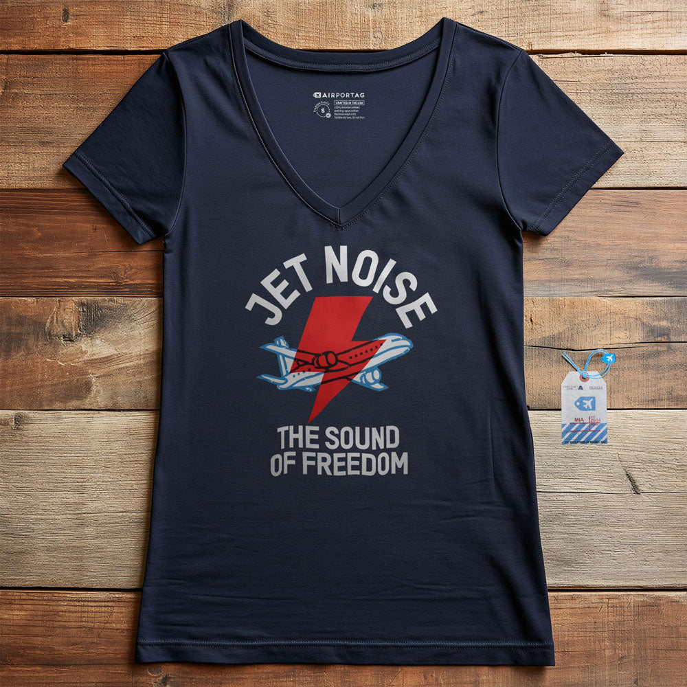 Jet Noise - Women's V-Neck T-Shirt