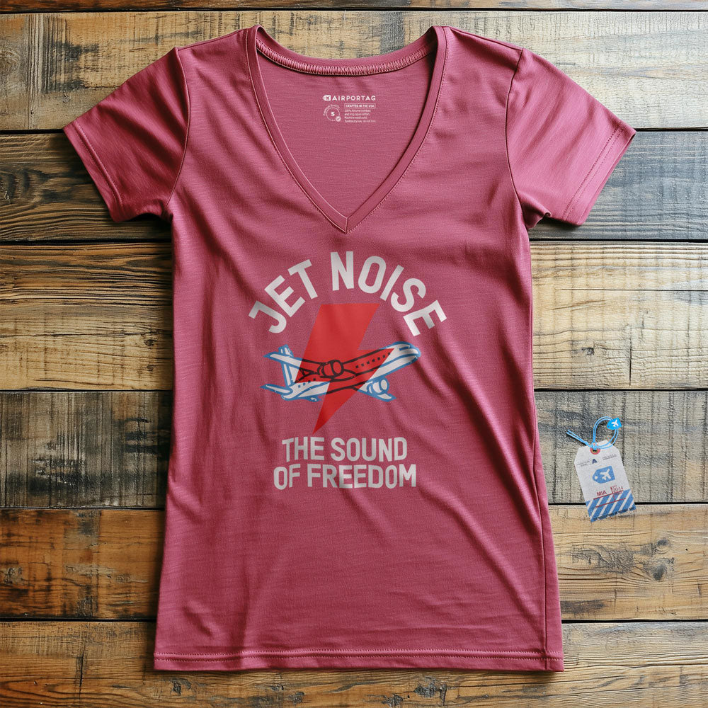 Jet Noise - Women's V-Neck T-Shirt