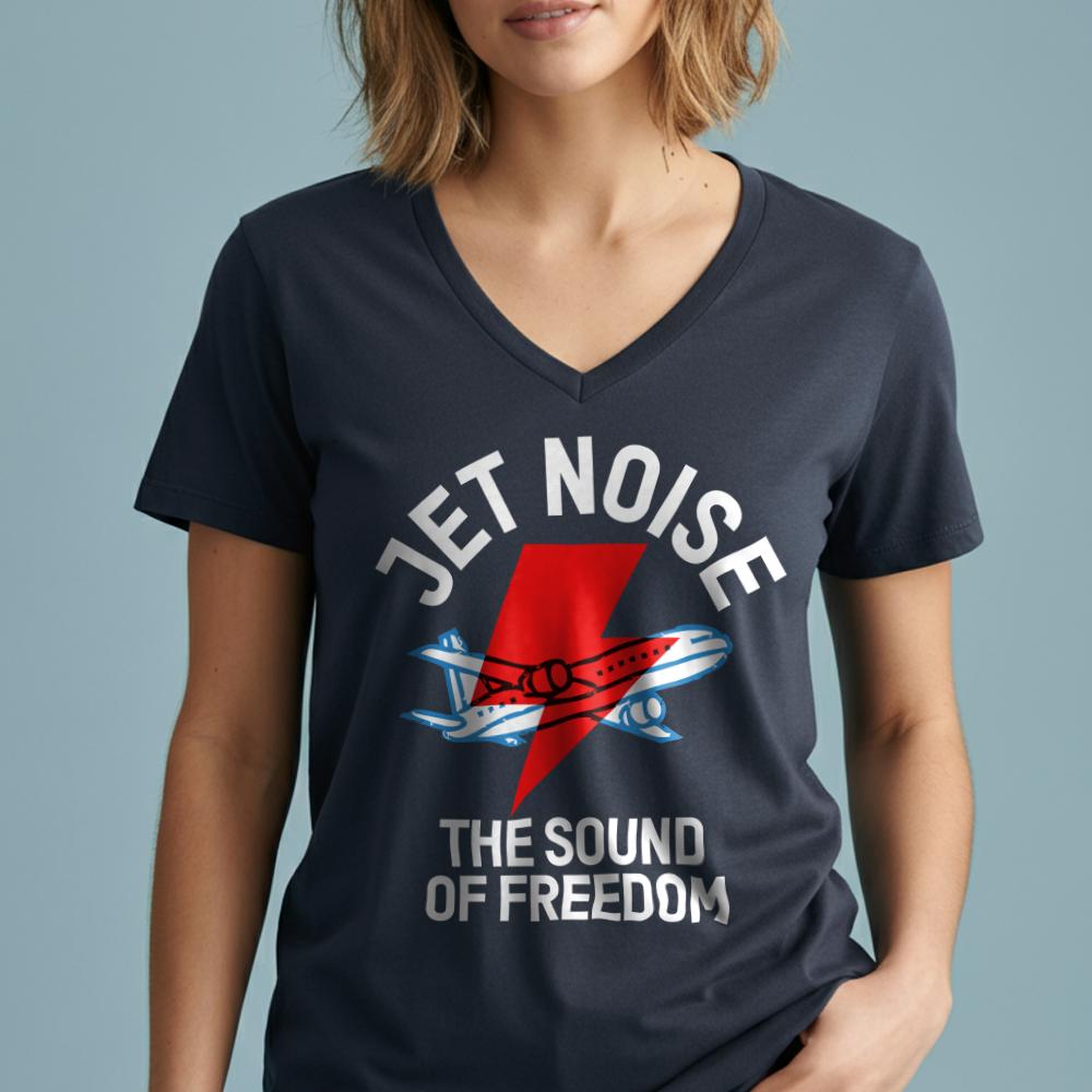 Jet Noise - Women's V-Neck T-Shirt