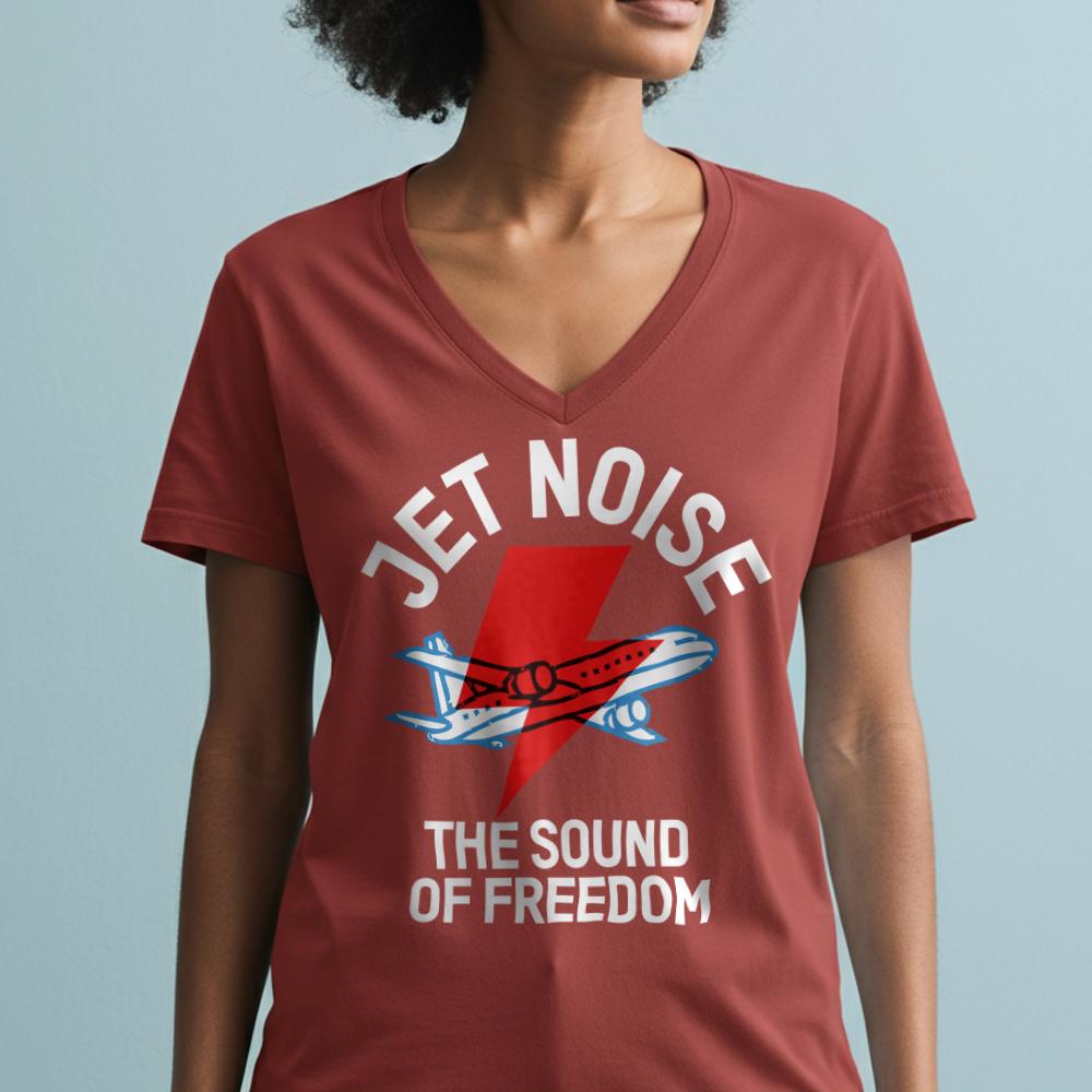 Jet Noise - Women's V-Neck T-Shirt