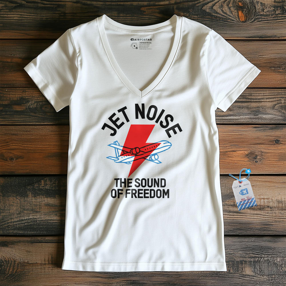 Jet Noise - Women's V-Neck T-Shirt