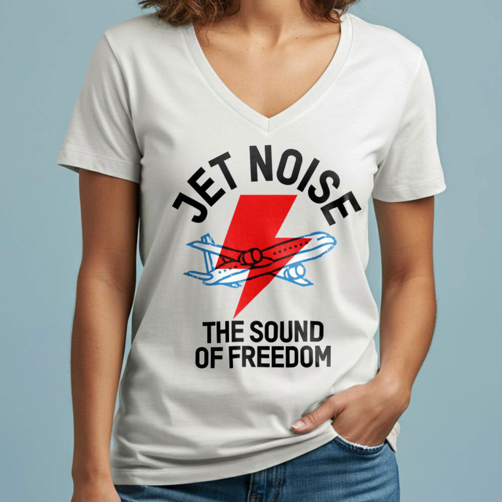 Jet Noise - Women's V-Neck T-Shirt