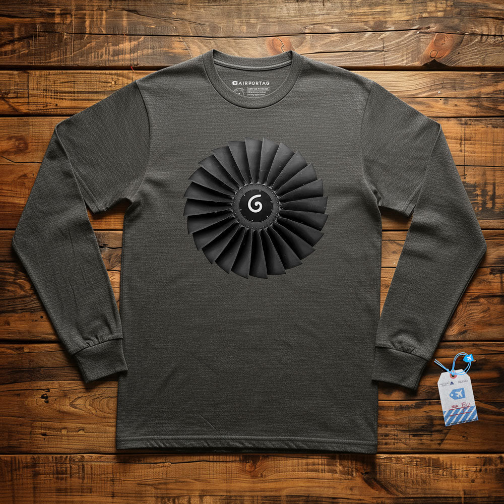 Jet Engine Fan Blades - Long Sleeve T-Shirt