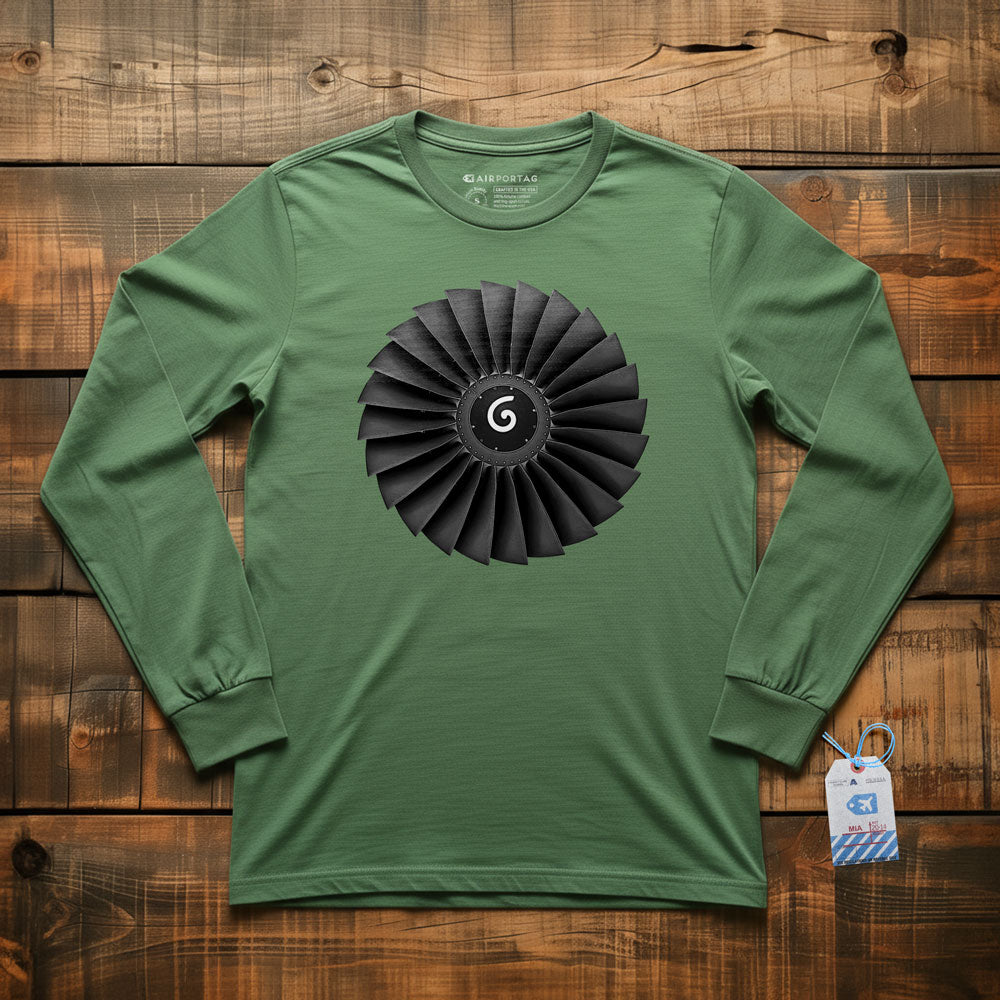 Jet Engine Fan Blades - Long Sleeve T-Shirt