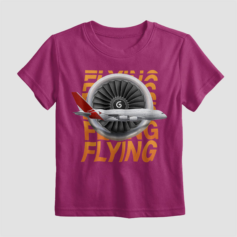 Jet Engine Side Plane - Kids T-Shirt