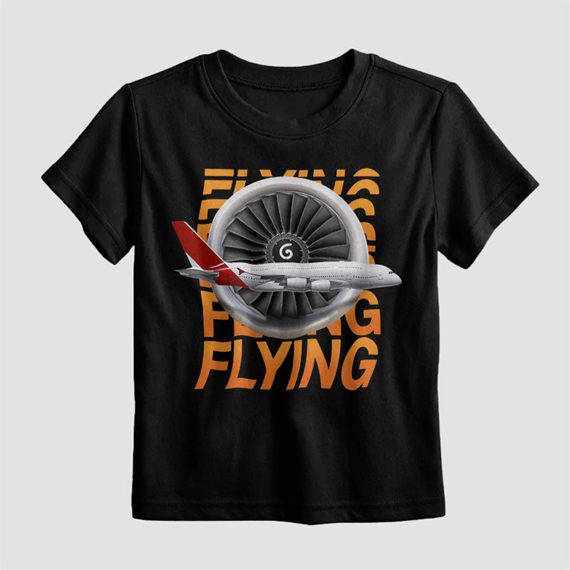 Avion latéral du moteur à réaction - T-shirt pour enfants