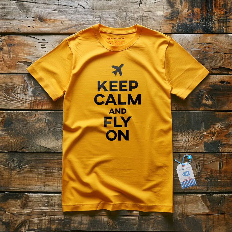 Keep Calm And Fly On - T-Shirt