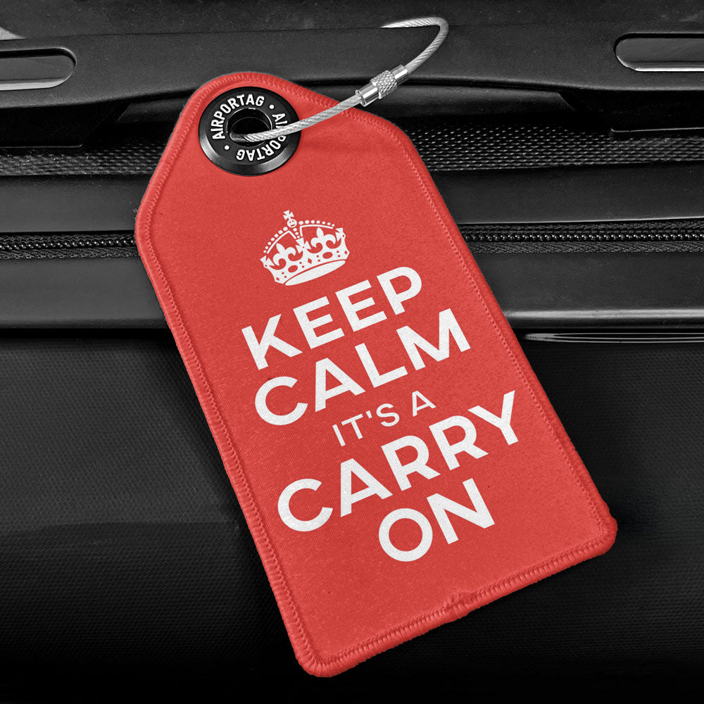 Keep Calm It's a Carry On - ラゲッジタグ