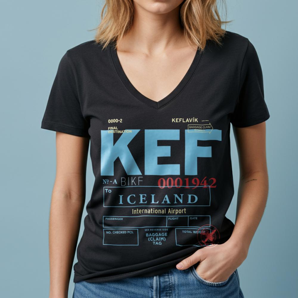 KEF - Women's V-Neck T-Shirt