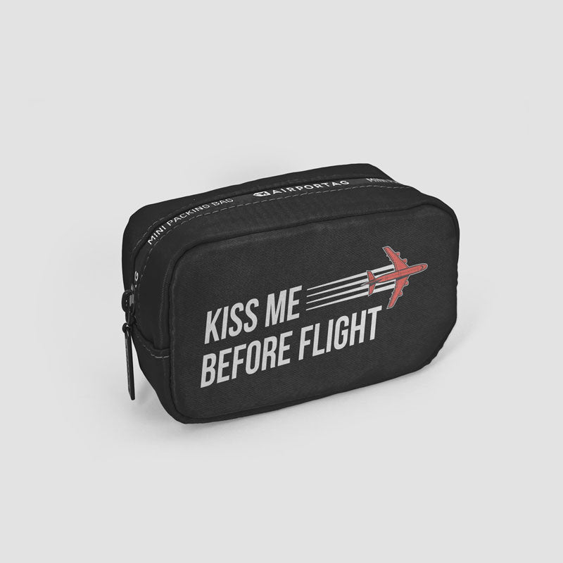 Kiss Me Before Flight - Mini Packing Bag