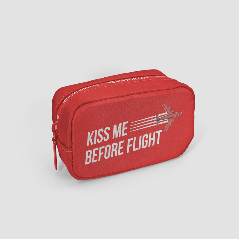 Kiss Me Before Flight - Mini Packing Bag