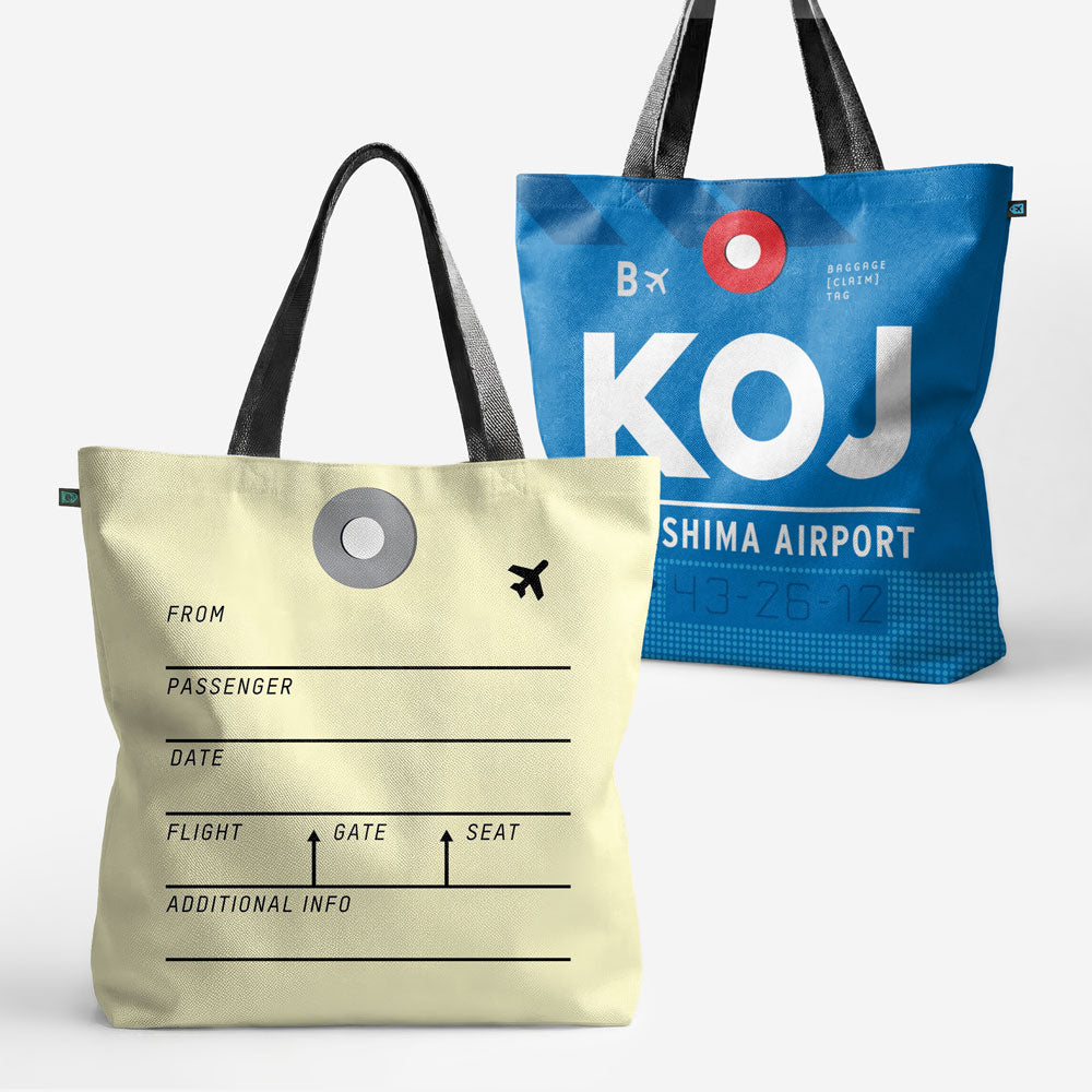 トートバッグ - KOJ - 鹿児島空港 - 九州、日本 - IATA コード KOJ
