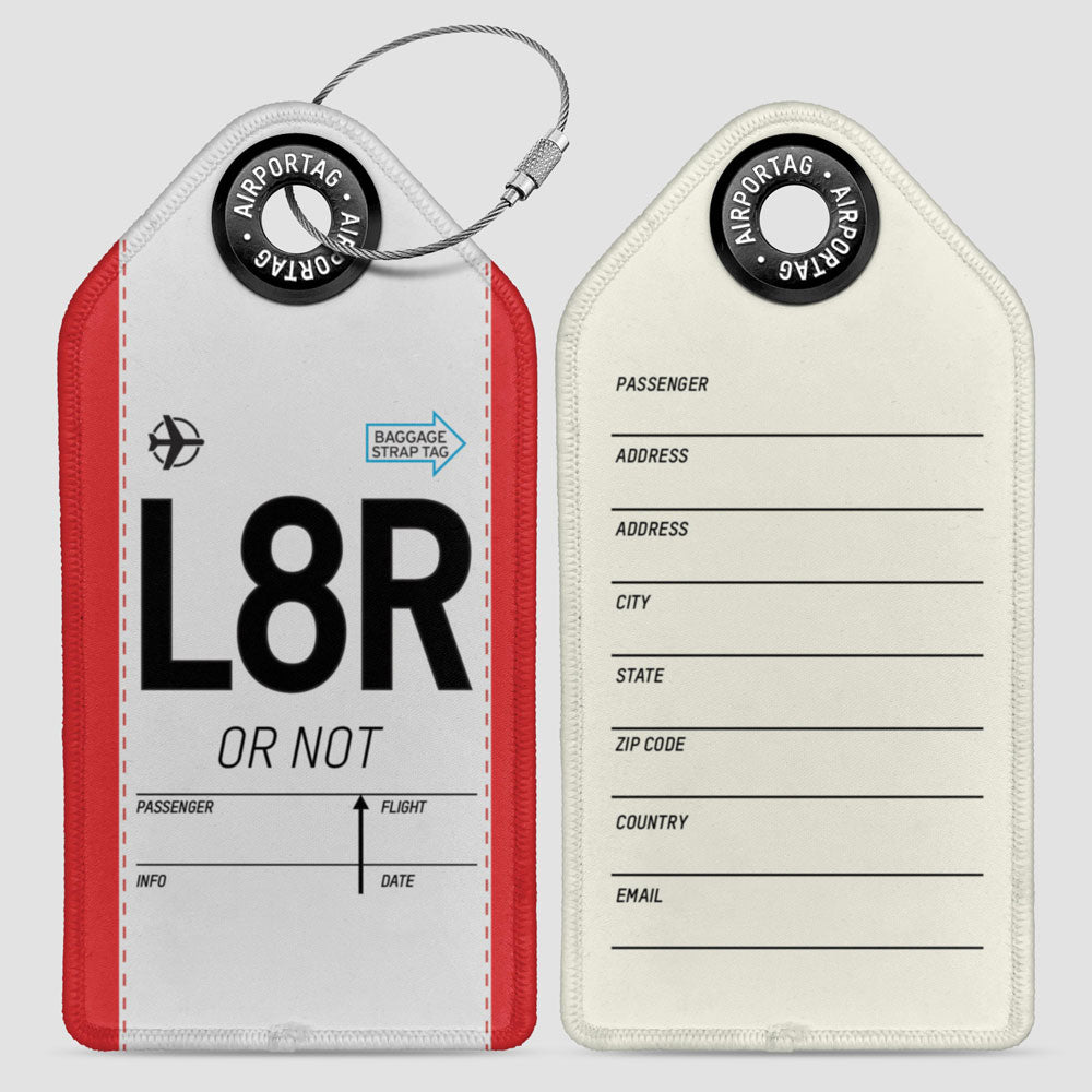 L8R 面白い略語 - ラゲッジタグ