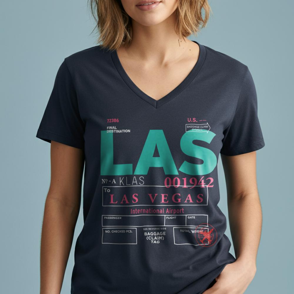 LAS - Women's V-Neck T-Shirt