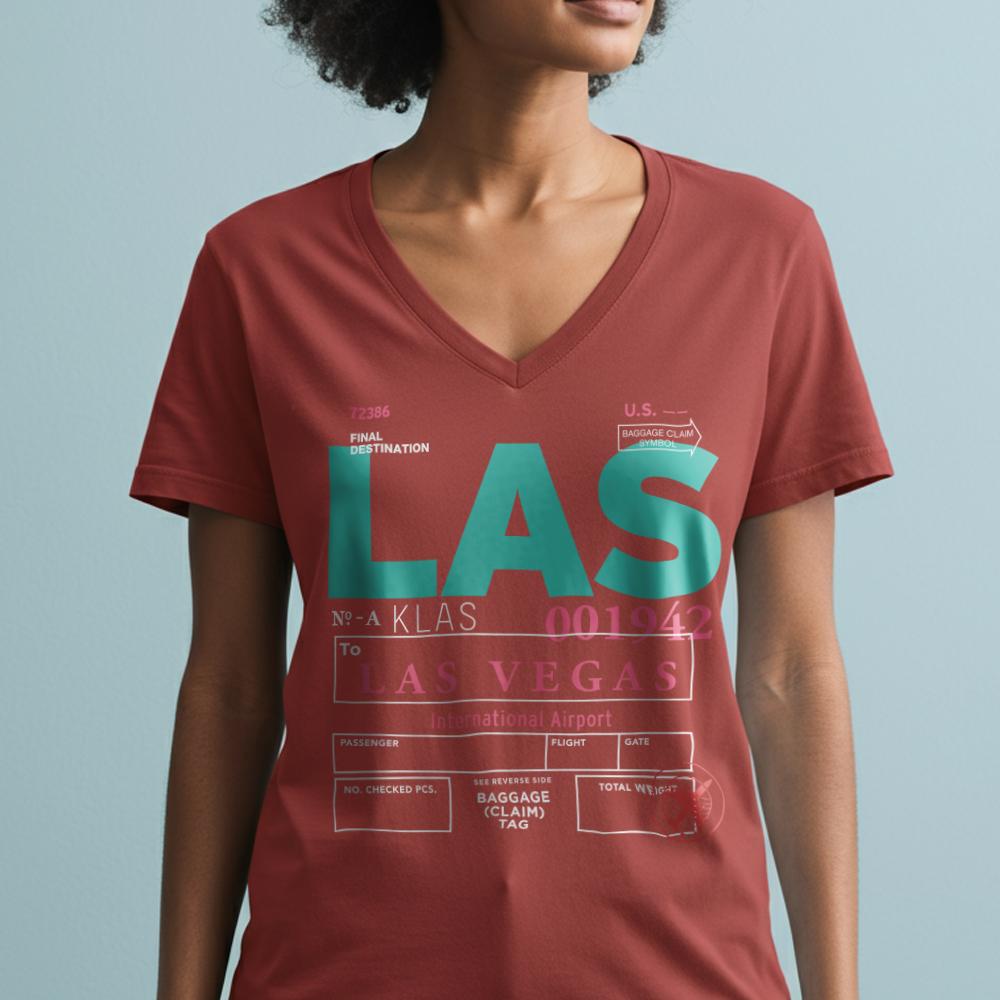 LAS - Women's V-Neck T-Shirt