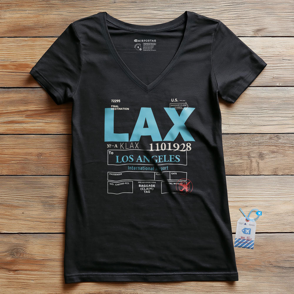 LAX - Women's V-Neck T-Shirt