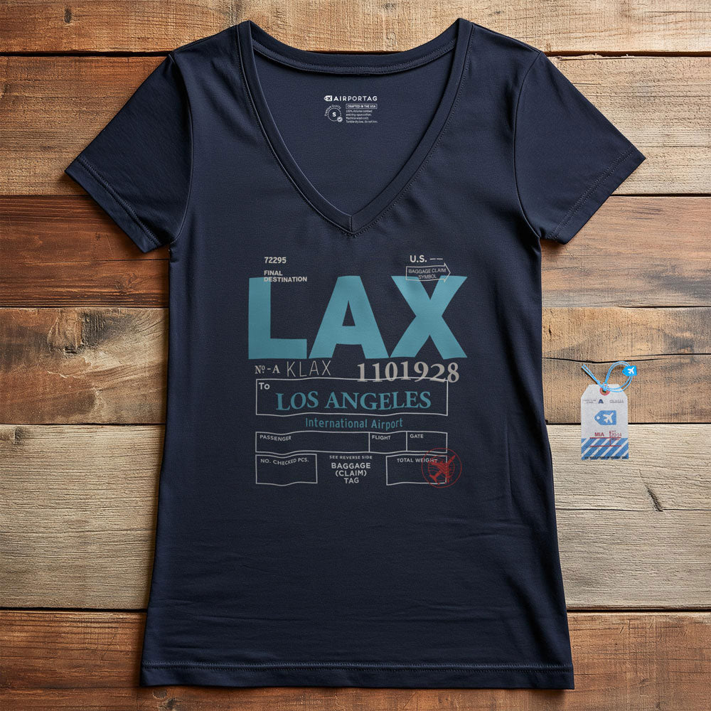 LAX - Women's V-Neck T-Shirt