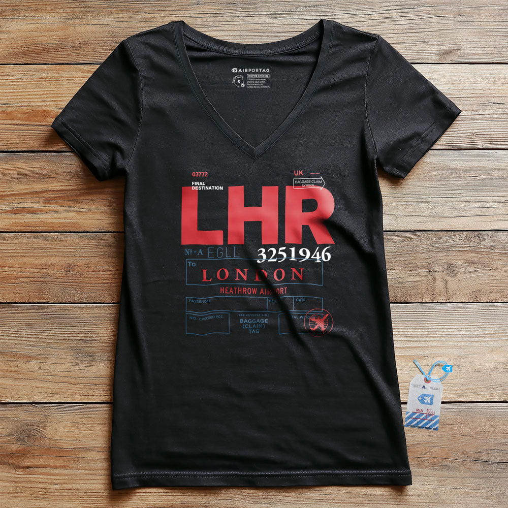 LHR - Women's V-Neck T-Shirt