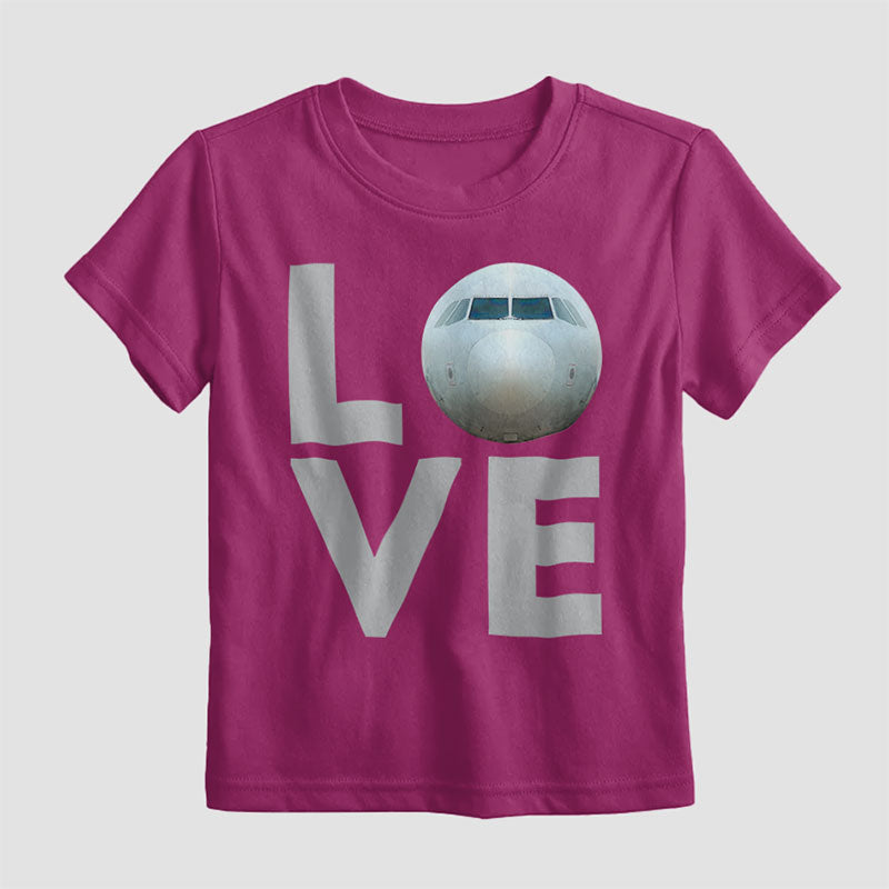Avion d'amour - T-shirt pour enfants