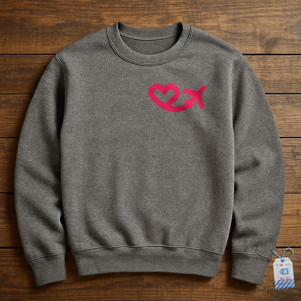 Love Planes - Sweatshirt - Dark Grey Heather