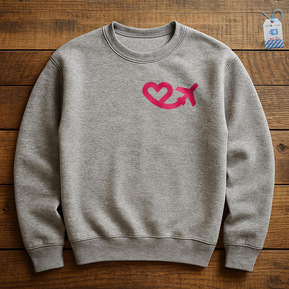 Love Planes - Sweatshirt - Athletic Heather