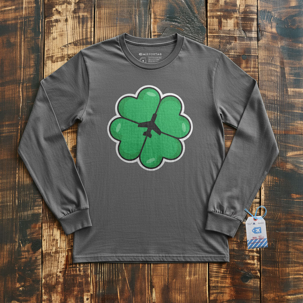 Lucky Leaf Plane - Long Sleeve T-Shirt
