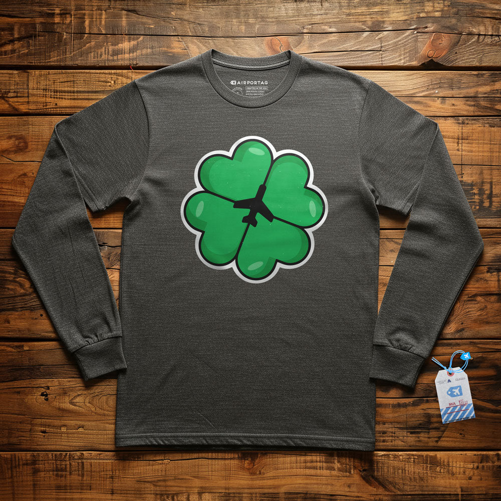 Lucky Leaf Plane - Long Sleeve T-Shirt