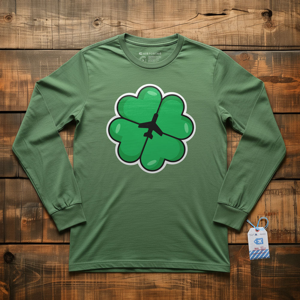Lucky Leaf Plane - Long Sleeve T-Shirt