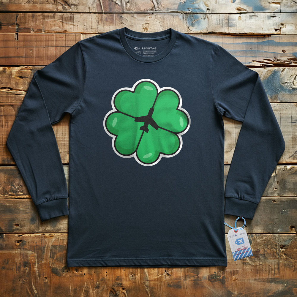 Lucky Leaf Plane - Long Sleeve T-Shirt