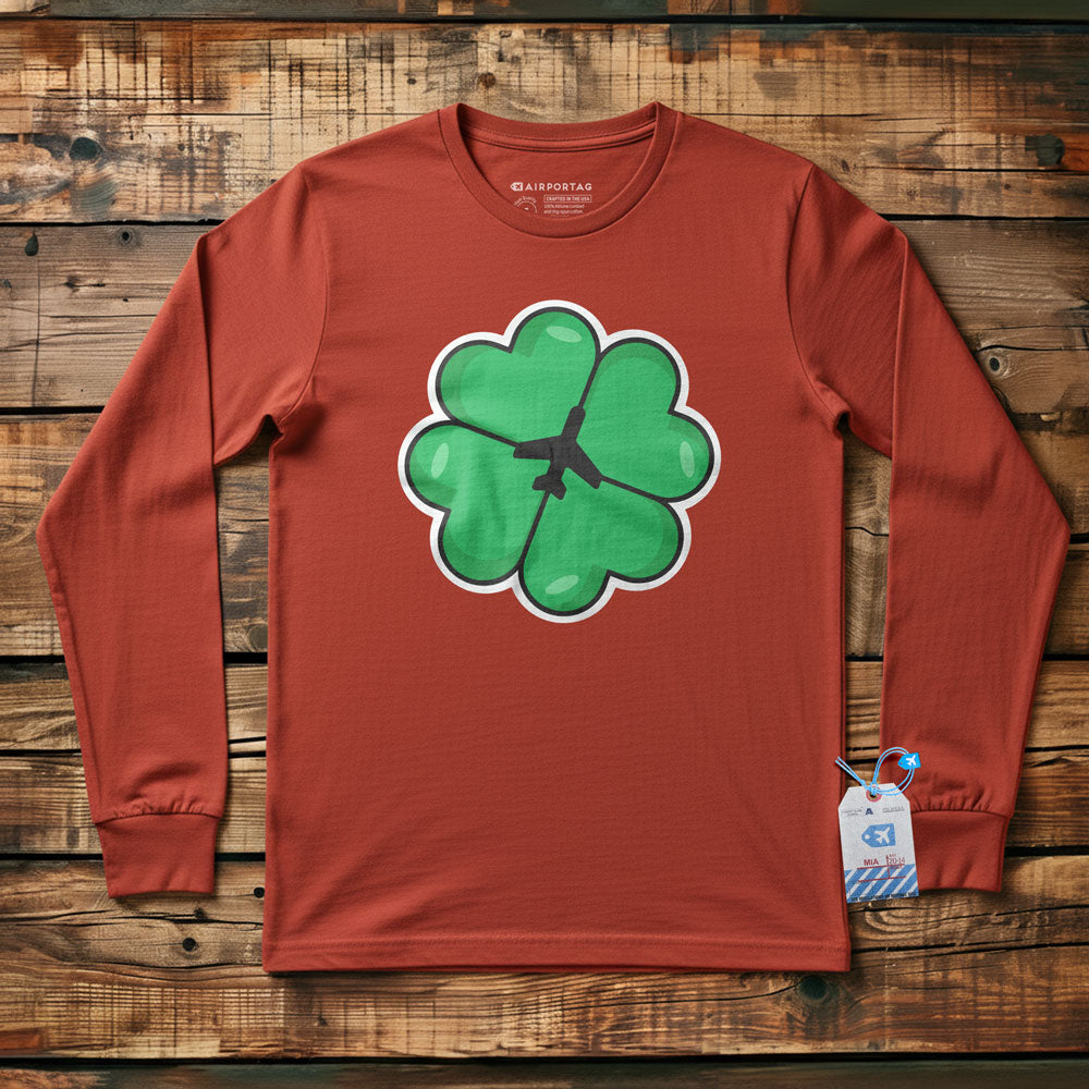 Lucky Leaf Plane - Long Sleeve T-Shirt