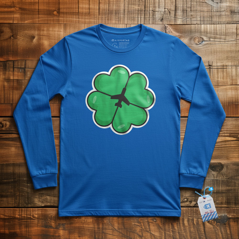 Lucky Leaf Plane - Long Sleeve T-Shirt