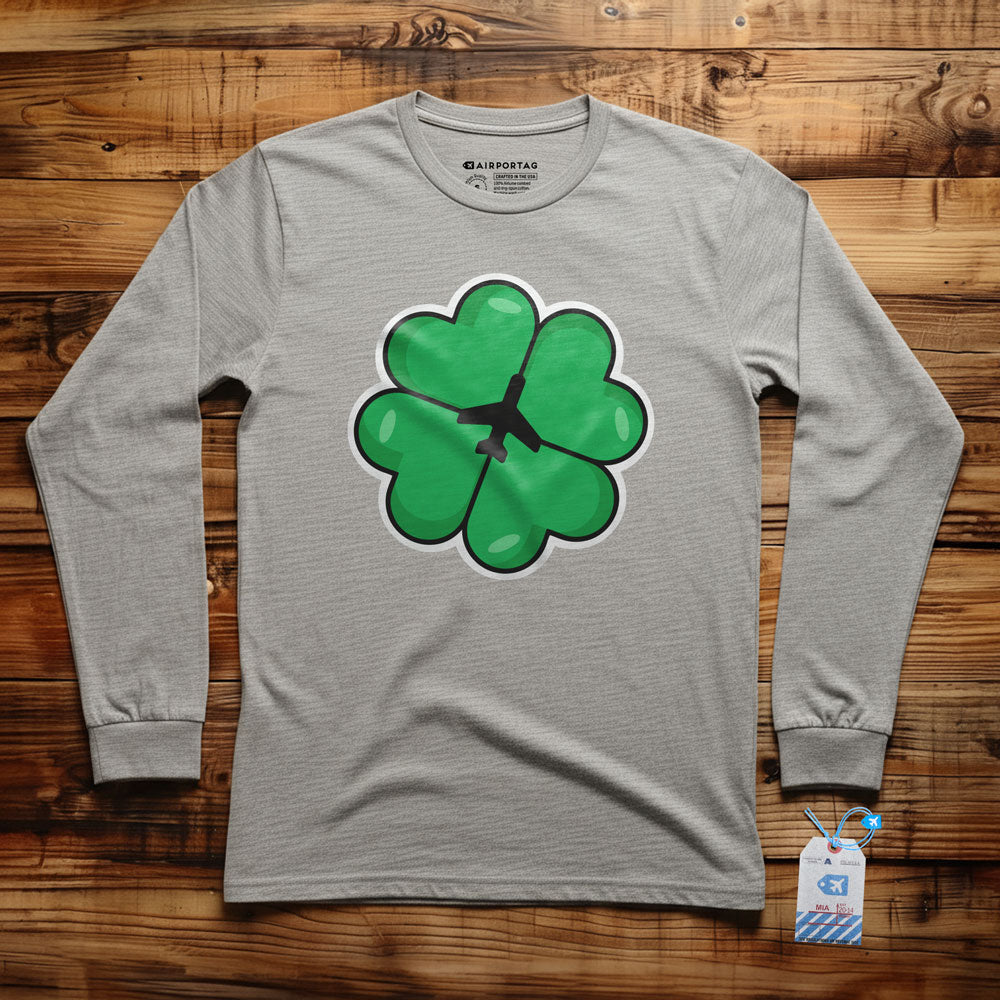 Lucky Leaf Plane - Long Sleeve T-Shirt